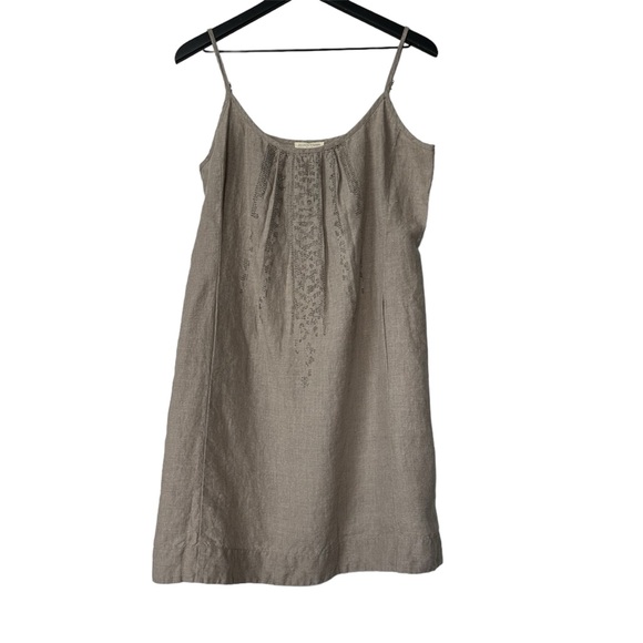 Eileen Fisher 100% Organic Linen Sequins Dress with pockets - Picture 3 of 5